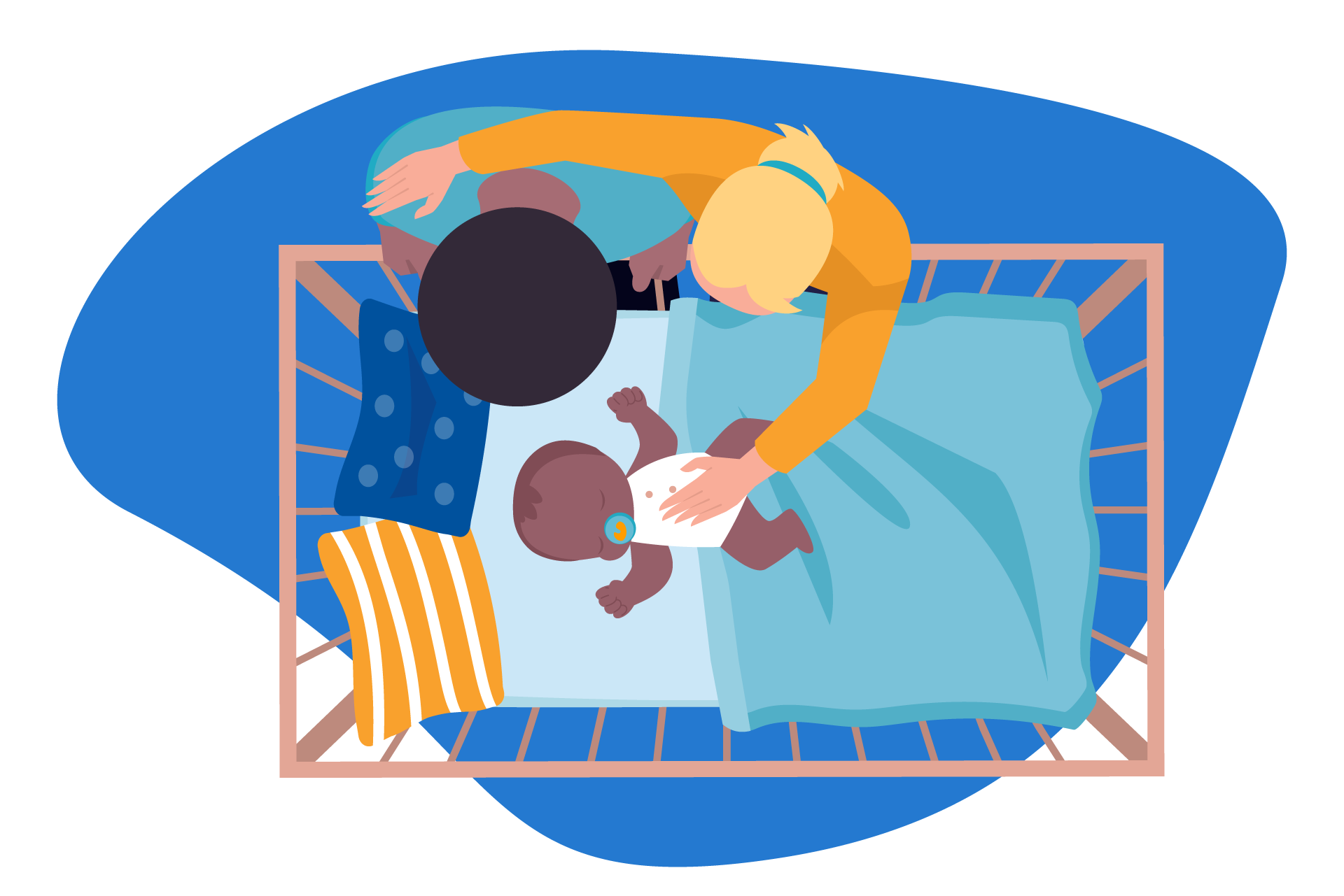 bebé a dormir no berço